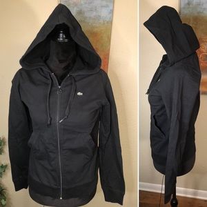 Lacoste Black Full Zip Lightweight Jacket 36